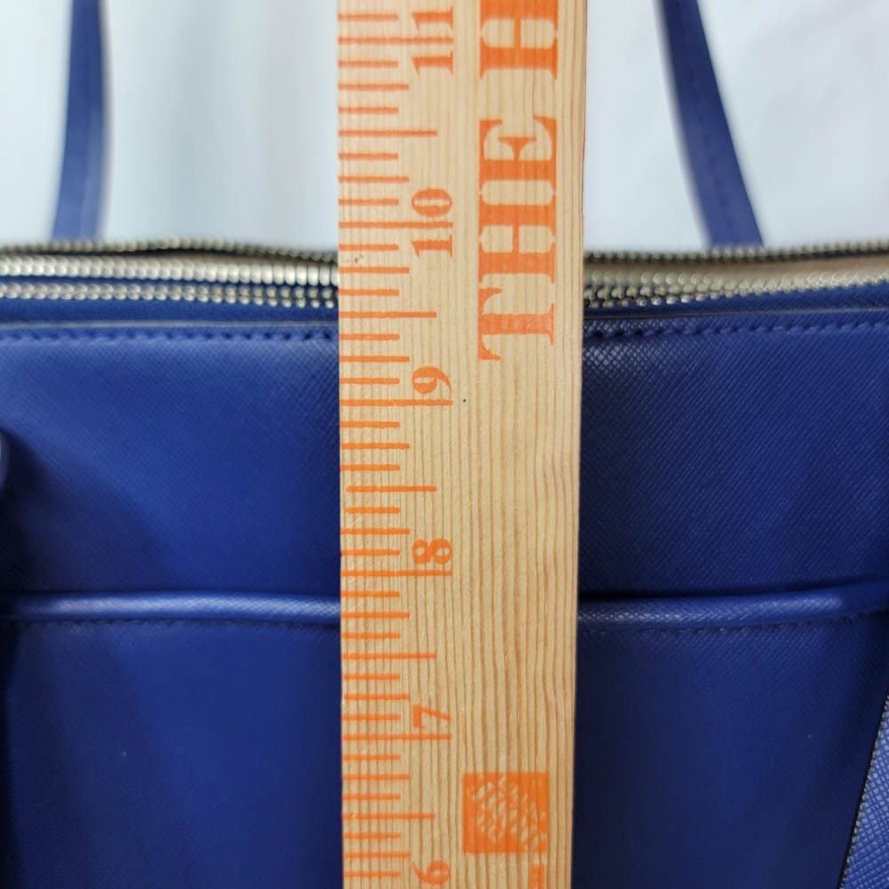 NEVER USED!! Elegant COACH Blue Leather Tote Bag - Picture 15 of 16